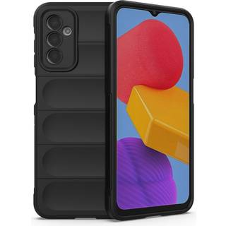 Samsung Galaxy M13 Fleksibelt Plastik Bagside Cover - Sort