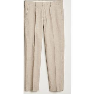 NN07 Bill Wool Pleated Trousers Cement