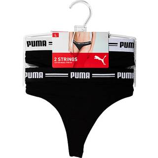 PUMA dame 2-pak string trusse str. XL - sort (På lager i butik)