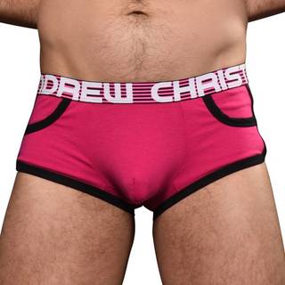 Andrew Christian Almost Naked Retro Pocket Boxer - Pink - Medium