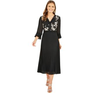 Yumi Broderet Panel Midi Kjole med lægEU 38 (UK 10)