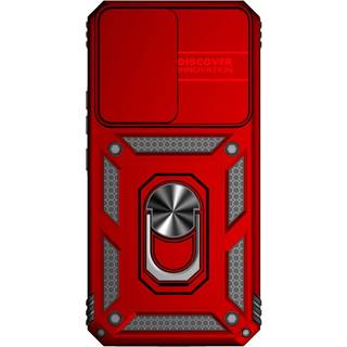 Samsung Galaxy A54 (5G) Håndværker Bagside Cover m. Kickstand & Cam Slider - Rød