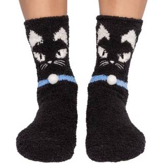 PJ Salvage Fun Sock - Black pattern-2 - One Size