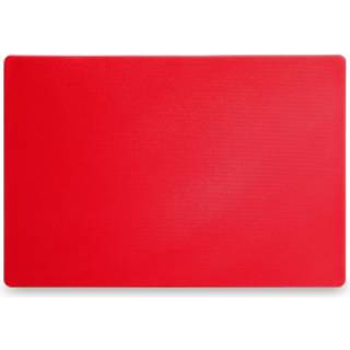 Skærebræt HACCP 450x300, rød, 450x300mm, begge sider glatte og anvendelige.