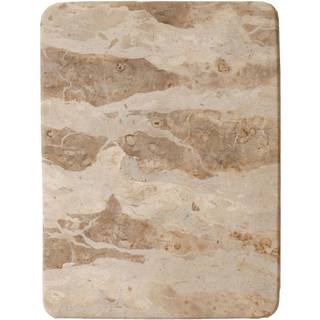 Skærebræt, marmor, beige, 31x23 cm