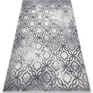 Tæppe NOBLE moderne 1532 45 Overdubbed, Marokkansk kløver - Strukturelle, to niveauer af fleece grå 120x170 cm