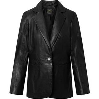 Leana tidsløs skindblazer / 51000 - Black (Nero) - 34