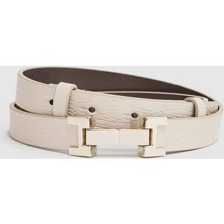 Reiss Reiss Stone Hayley Leather Square Hinge Belt