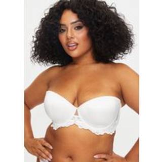 Ann Summers Ann Summers White The Icon Padded DD+ Satin Multiway Strapless Bra