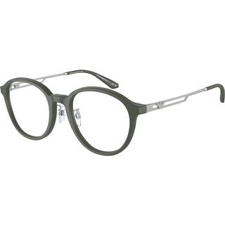 Emporio Armani EA3225F Asian Fit 5058 52 Briller Mænd Grøn - Matte Green - 52mm