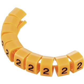 TRU COMPONENTS TC-MB2/2203 Mærkningsclip Påtrykt 2