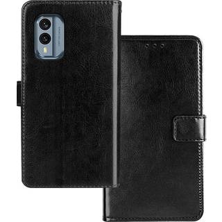 Nokia X30 Læder Flip Cover m. Pung - Sort