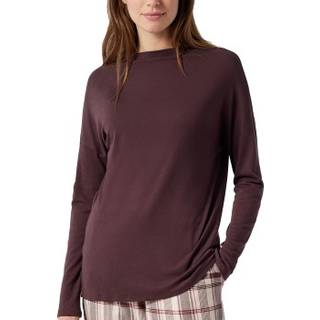 Schiesser Mix and Relax Long Interlock Shirt - Brown - 36