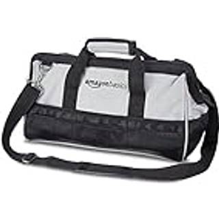 Amazon Basics Holdbart slidst?rkt basev?rkt?j Stor standardtaske med rem 16 tommer sort og gr?