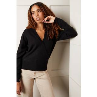 Threadbare Wrap Front Strikket TrøjeEU 38 (UK 10)