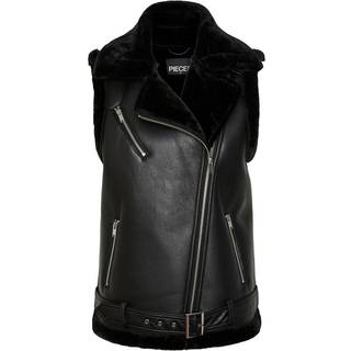 Pcnora Faux Leather Vest