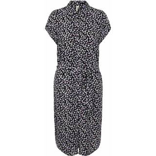 PIECES dame kjole PCNYA - Black Flowers - XS