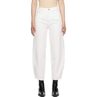 Toteme High-rise barrel-leg jeans - white - 25