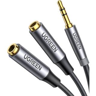 Ugreen AUX 3.5mm forlængerkabel 0.2m sort