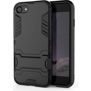 iPhone SE (2022 / 2020) / 8 / 7 Hybrid Håndværker Case m. Kickstand - Sort
