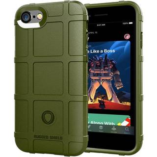iPhone SE (2022 / 2020) / 8 / 7 Cover Rugged Shield Series - Army Grøn
