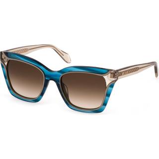 Just Cavalli SJC024V 0931 52 Solbriller Kvinder Blue - Transparent Striped Green Blue - 52mm