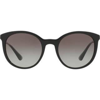 Prada Kvinde PR 17SSF CATWALK 1AB0A7 Solbriller Acetat Sort Grå Pantos Normal Skygge