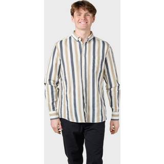 Klitmøller Collective - Valdis shirt - Navy/sand - XL