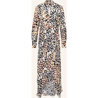 Reiss Reiss Nude/Black Lira Animal Print Belted Midi Dress