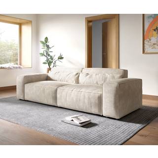 Big-Sofa Sirpio XL 270x130 cm Cord Beige - beige