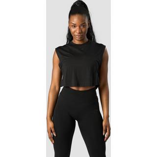 Rush Cropped Tank Top Black