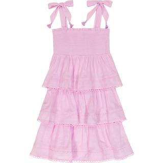 Zimmermann Kids Clover tiered cotton dress - purple - Y 12