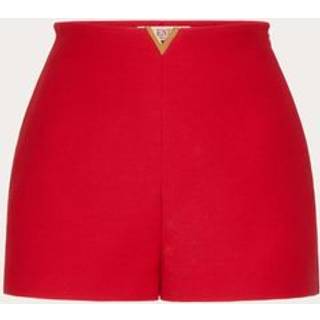 Valentino CrÃªpe Couture high-rise shorts - red - L