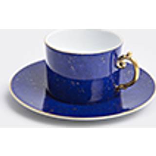 L'Objet Tea And Coffee - 'Lapis' teacup and saucer, set of two in MULTICOLOUR Porcelain