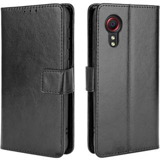 Samsung Galaxy Xcover 5 Neutralt Flip Læder Cover m. Pung - Sort