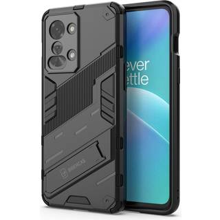 OnePlus Nord 2T (5G) Hybrid Håndværker Bagside Cover m. Kickstand - Sort