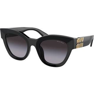 Miu Miu MU01YSF Asian Fit 1AB5D1 51 Solbriller Kvinder Black - Black - 51mm