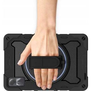 Xiaomi Redmi Pad SE Håndværker Cover m. Beskyttelsesfilm, Håndholder & Skulderstrop - Tech-Protect Solid360 - Sort