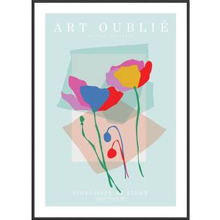 Plakat - Sommer Blomst - Art Oublié Plakat - Str:50 x 70 Cm - Incado