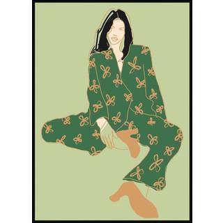 Plakat - Flower Suit Plakat - Str:70 x 100 Cm - Incado