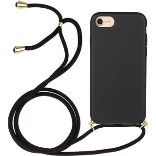 iPhone SE (2022 / 2020) / 8 / 7 Bagside Cover m. Justerbar Strop - Korndetaljer - Sort