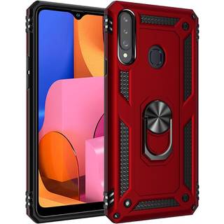 Samsung Galaxy A20s Håndværker Case m. Magnetisk Kickstand - Rød