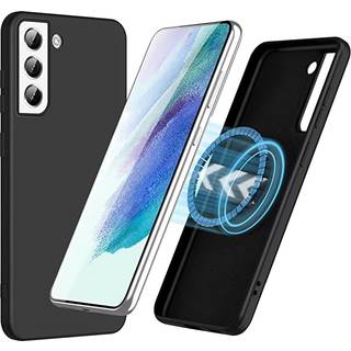 Samsung Galaxy S22+ (Plus) Cover m. Indbygget Magnetring - MagSafe Kompatibel - Sort