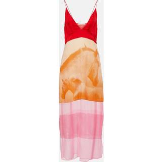 Stella McCartney Sequined silk midi dress - multicoloured - M