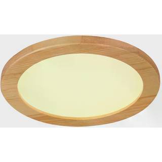 Lucande loftlampe Joren, Ø 38 cm, træ, CCT, fjernbetjening