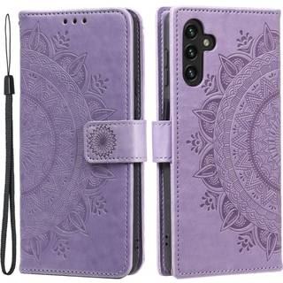 SKALO Samsung A13 5G Mandala Flip Cover - Lilla