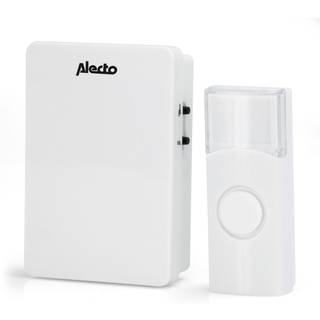 Alecto - Trådløs dørklokke Hvid - ADB-11WT