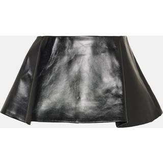 Khaite Ralfa leather miniskirt - black - XL