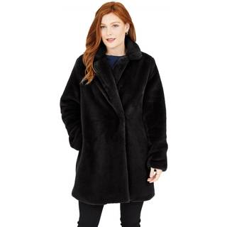 Yumi Yumi Black Faux Fur Coat