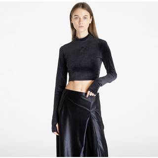Velvet croptop - Black - XL